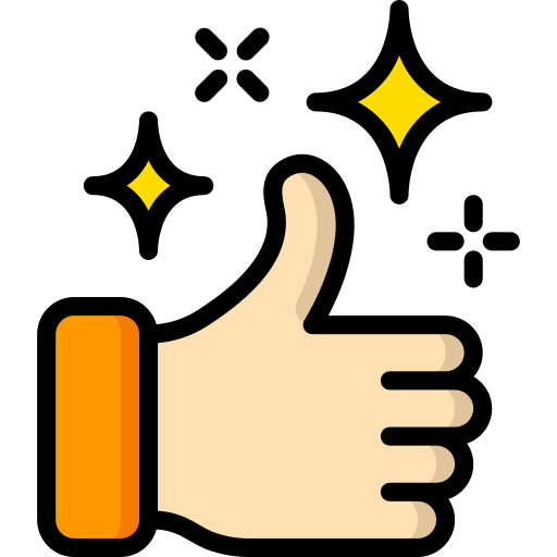 JM Clean thumbs up icon